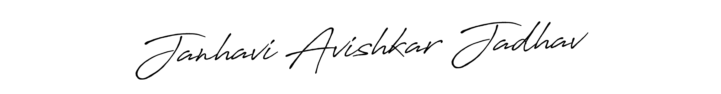 Similarly Antro_Vectra_Bolder is the best handwritten signature design. Signature creator online .You can use it as an online autograph creator for name Janhavi Avishkar Jadhav. Janhavi Avishkar Jadhav signature style 7 images and pictures png