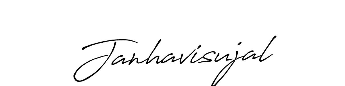 The best way (Antro_Vectra_Bolder) to make a short signature is to pick only two or three words in your name. The name Janhavisujal include a total of six letters. For converting this name. Janhavisujal signature style 7 images and pictures png