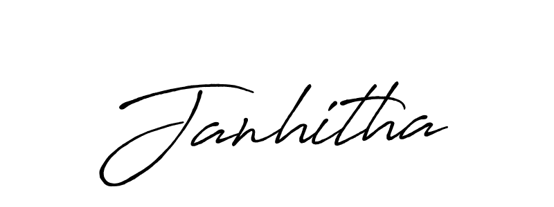 How to Draw Janhitha signature style? Antro_Vectra_Bolder is a latest design signature styles for name Janhitha. Janhitha signature style 7 images and pictures png