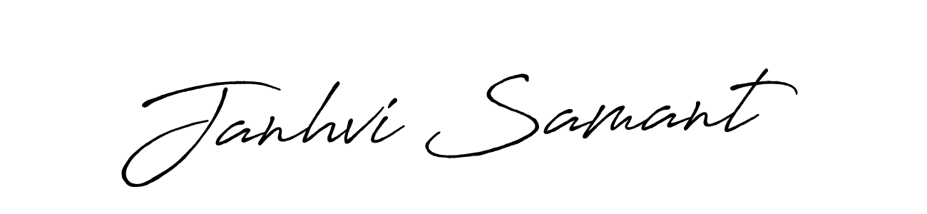 Also we have Janhvi Samant name is the best signature style. Create professional handwritten signature collection using Antro_Vectra_Bolder autograph style. Janhvi Samant signature style 7 images and pictures png