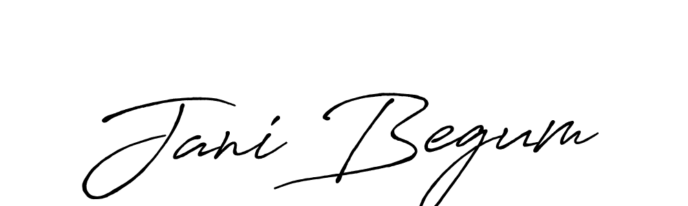 Design your own signature with our free online signature maker. With this signature software, you can create a handwritten (Antro_Vectra_Bolder) signature for name Jani Begum. Jani Begum signature style 7 images and pictures png