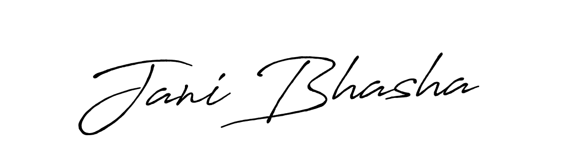 You should practise on your own different ways (Antro_Vectra_Bolder) to write your name (Jani Bhasha) in signature. don't let someone else do it for you. Jani Bhasha signature style 7 images and pictures png