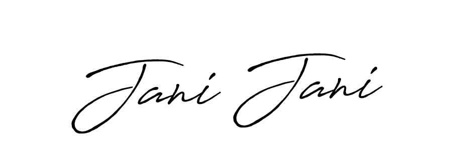 Use a signature maker to create a handwritten signature online. With this signature software, you can design (Antro_Vectra_Bolder) your own signature for name Jani Jani. Jani Jani signature style 7 images and pictures png