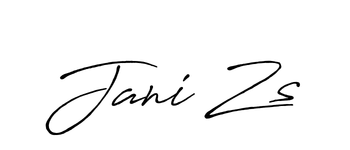 The best way (Antro_Vectra_Bolder) to make a short signature is to pick only two or three words in your name. The name Jani Zs include a total of six letters. For converting this name. Jani Zs signature style 7 images and pictures png