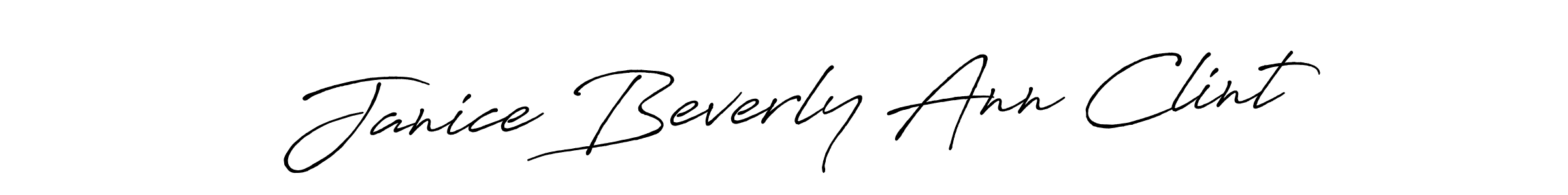 It looks lik you need a new signature style for name Janice Beverly Ann Clint. Design unique handwritten (Antro_Vectra_Bolder) signature with our free signature maker in just a few clicks. Janice Beverly Ann Clint signature style 7 images and pictures png