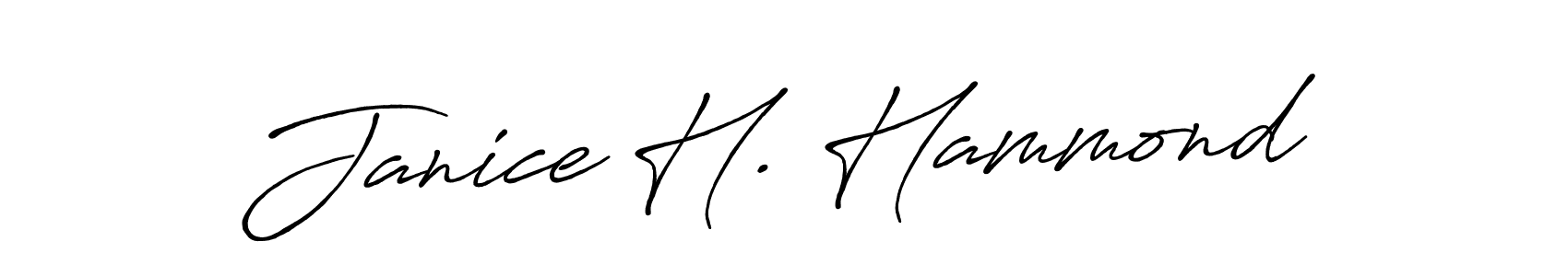 It looks lik you need a new signature style for name Janice H. Hammond. Design unique handwritten (Antro_Vectra_Bolder) signature with our free signature maker in just a few clicks. Janice H. Hammond signature style 7 images and pictures png