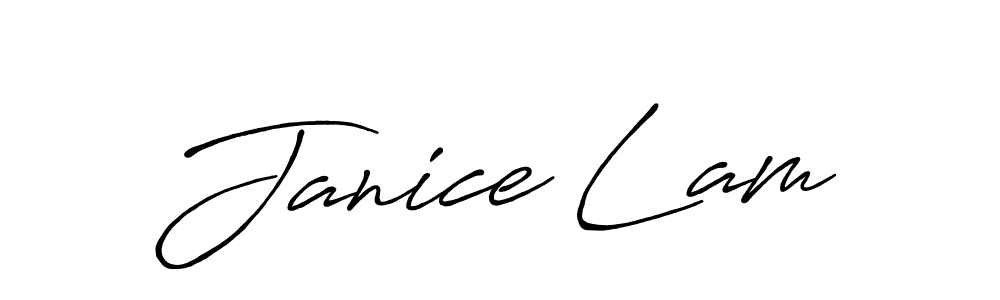 Janice Lam stylish signature style. Best Handwritten Sign (Antro_Vectra_Bolder) for my name. Handwritten Signature Collection Ideas for my name Janice Lam. Janice Lam signature style 7 images and pictures png