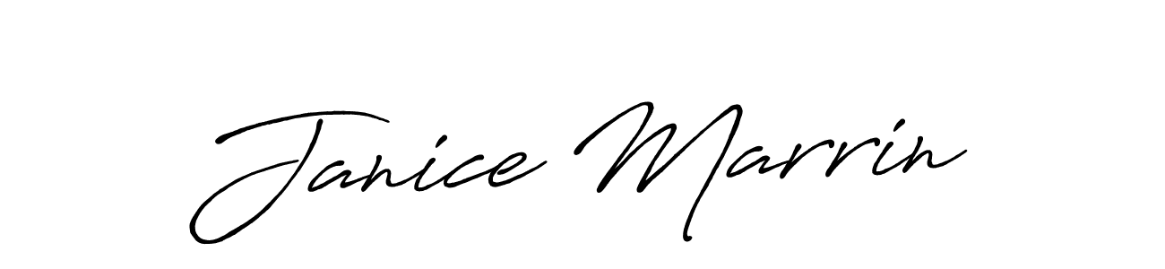Similarly Antro_Vectra_Bolder is the best handwritten signature design. Signature creator online .You can use it as an online autograph creator for name Janice Marrin. Janice Marrin signature style 7 images and pictures png