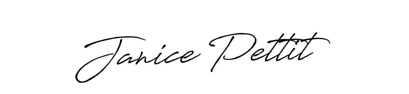 How to make Janice Pettit signature? Antro_Vectra_Bolder is a professional autograph style. Create handwritten signature for Janice Pettit name. Janice Pettit signature style 7 images and pictures png