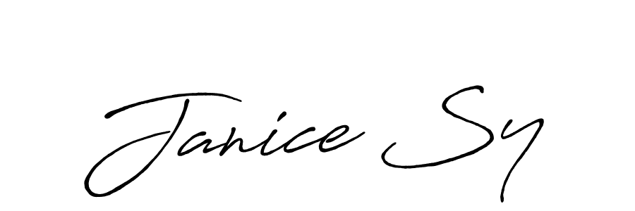 It looks lik you need a new signature style for name Janice Sy. Design unique handwritten (Antro_Vectra_Bolder) signature with our free signature maker in just a few clicks. Janice Sy signature style 7 images and pictures png