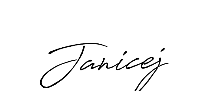 Create a beautiful signature design for name Janicej. With this signature (Antro_Vectra_Bolder) fonts, you can make a handwritten signature for free. Janicej signature style 7 images and pictures png