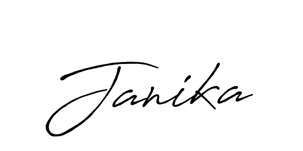 Make a beautiful signature design for name Janika. With this signature (Antro_Vectra_Bolder) style, you can create a handwritten signature for free. Janika signature style 7 images and pictures png