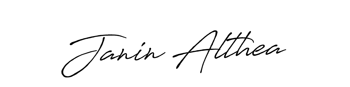 You can use this online signature creator to create a handwritten signature for the name Janin Althea. This is the best online autograph maker. Janin Althea signature style 7 images and pictures png