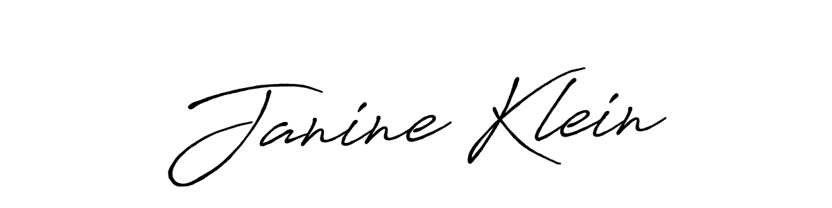 Design your own signature with our free online signature maker. With this signature software, you can create a handwritten (Antro_Vectra_Bolder) signature for name Janine Klein. Janine Klein signature style 7 images and pictures png