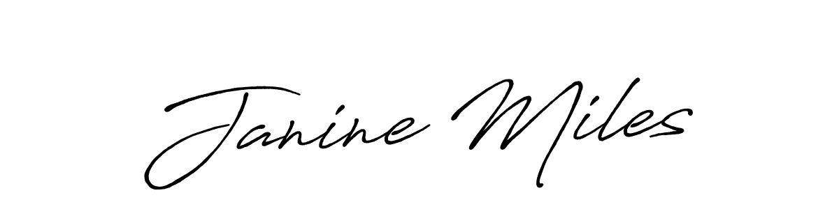 Similarly Antro_Vectra_Bolder is the best handwritten signature design. Signature creator online .You can use it as an online autograph creator for name Janine Miles. Janine Miles signature style 7 images and pictures png
