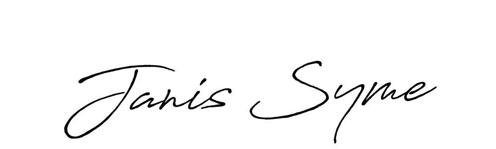 Antro_Vectra_Bolder is a professional signature style that is perfect for those who want to add a touch of class to their signature. It is also a great choice for those who want to make their signature more unique. Get Janis Syme name to fancy signature for free. Janis Syme signature style 7 images and pictures png