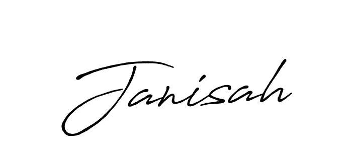You should practise on your own different ways (Antro_Vectra_Bolder) to write your name (Janisah) in signature. don't let someone else do it for you. Janisah signature style 7 images and pictures png