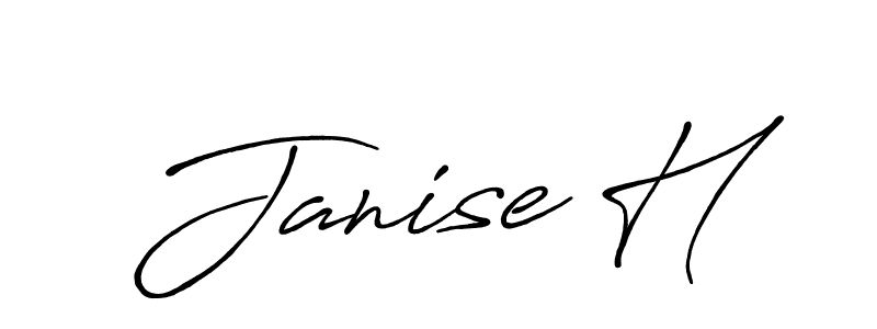 Best and Professional Signature Style for Janise H. Antro_Vectra_Bolder Best Signature Style Collection. Janise H signature style 7 images and pictures png