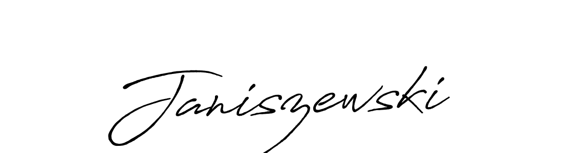 Use a signature maker to create a handwritten signature online. With this signature software, you can design (Antro_Vectra_Bolder) your own signature for name Janiszewski. Janiszewski signature style 7 images and pictures png