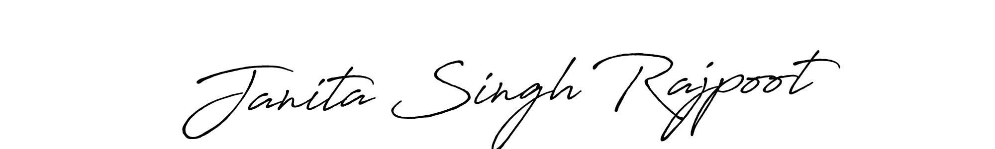 Design your own signature with our free online signature maker. With this signature software, you can create a handwritten (Antro_Vectra_Bolder) signature for name Janita Singh Rajpoot. Janita Singh Rajpoot signature style 7 images and pictures png