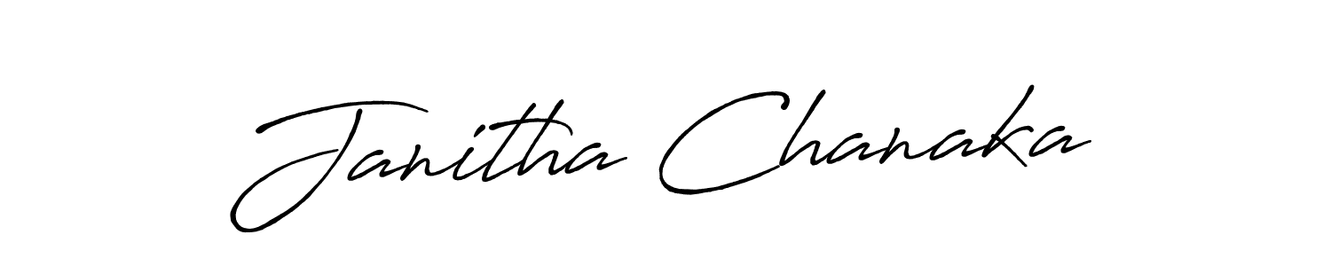 Antro_Vectra_Bolder is a professional signature style that is perfect for those who want to add a touch of class to their signature. It is also a great choice for those who want to make their signature more unique. Get Janitha Chanaka name to fancy signature for free. Janitha Chanaka signature style 7 images and pictures png