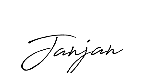 Use a signature maker to create a handwritten signature online. With this signature software, you can design (Antro_Vectra_Bolder) your own signature for name Janjan. Janjan signature style 7 images and pictures png