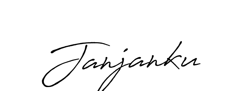 Janjanku stylish signature style. Best Handwritten Sign (Antro_Vectra_Bolder) for my name. Handwritten Signature Collection Ideas for my name Janjanku. Janjanku signature style 7 images and pictures png