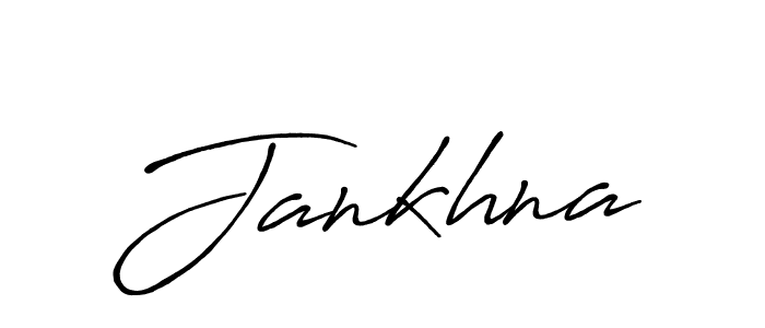 How to make Jankhna name signature. Use Antro_Vectra_Bolder style for creating short signs online. This is the latest handwritten sign. Jankhna signature style 7 images and pictures png