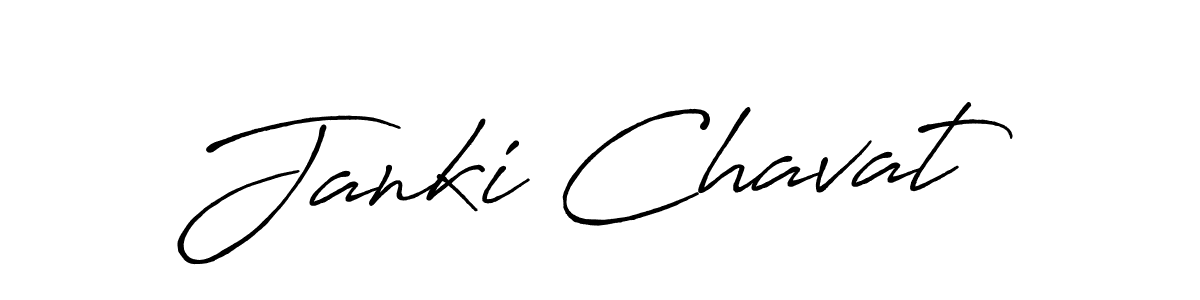 Janki Chavat stylish signature style. Best Handwritten Sign (Antro_Vectra_Bolder) for my name. Handwritten Signature Collection Ideas for my name Janki Chavat. Janki Chavat signature style 7 images and pictures png