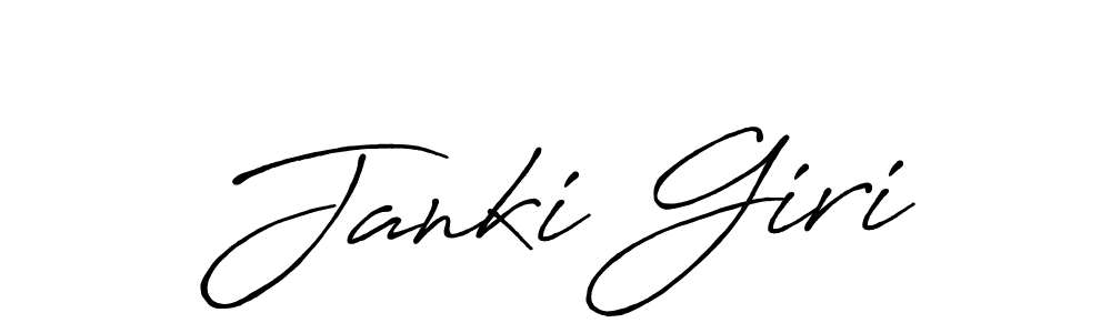 Use a signature maker to create a handwritten signature online. With this signature software, you can design (Antro_Vectra_Bolder) your own signature for name Janki Giri. Janki Giri signature style 7 images and pictures png