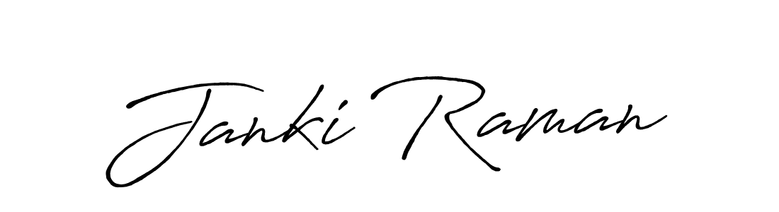 Also we have Janki Raman name is the best signature style. Create professional handwritten signature collection using Antro_Vectra_Bolder autograph style. Janki Raman signature style 7 images and pictures png