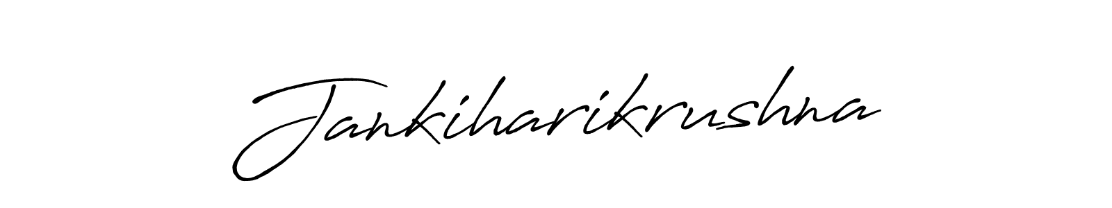 Also we have Jankiharikrushna name is the best signature style. Create professional handwritten signature collection using Antro_Vectra_Bolder autograph style. Jankiharikrushna signature style 7 images and pictures png