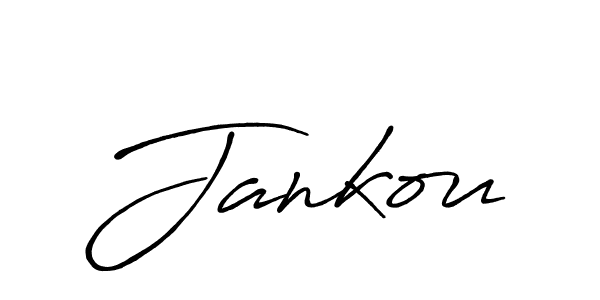 Jankou stylish signature style. Best Handwritten Sign (Antro_Vectra_Bolder) for my name. Handwritten Signature Collection Ideas for my name Jankou. Jankou signature style 7 images and pictures png