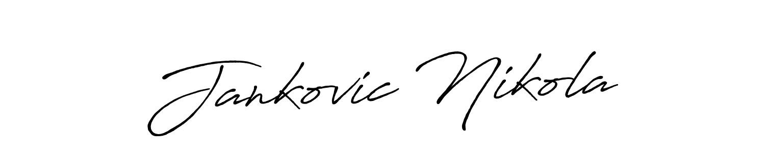 Create a beautiful signature design for name Jankovic Nikola. With this signature (Antro_Vectra_Bolder) fonts, you can make a handwritten signature for free. Jankovic Nikola signature style 7 images and pictures png