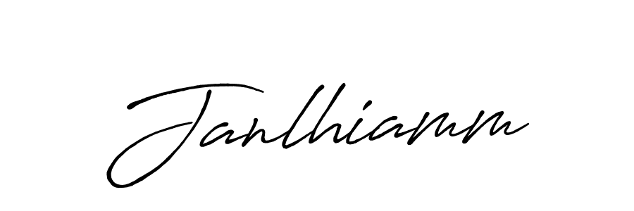 Create a beautiful signature design for name Janlhiamm. With this signature (Antro_Vectra_Bolder) fonts, you can make a handwritten signature for free. Janlhiamm signature style 7 images and pictures png
