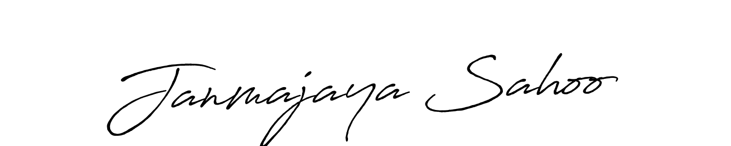 Janmajaya Sahoo stylish signature style. Best Handwritten Sign (Antro_Vectra_Bolder) for my name. Handwritten Signature Collection Ideas for my name Janmajaya Sahoo. Janmajaya Sahoo signature style 7 images and pictures png