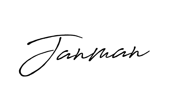 Use a signature maker to create a handwritten signature online. With this signature software, you can design (Antro_Vectra_Bolder) your own signature for name Janman. Janman signature style 7 images and pictures png