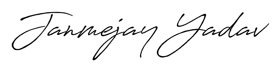 Quickly download Janmejay Yadav name signature in high-resolution PNG using Antro_Vectra_Bolder style. Ready to insert into PDFs and online applications. Janmejay Yadav signature style 7 images and pictures png
