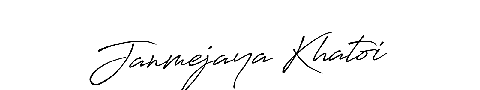 Use a signature maker to create a handwritten signature online. With this signature software, you can design (Antro_Vectra_Bolder) your own signature for name Janmejaya Khatoi. Janmejaya Khatoi signature style 7 images and pictures png