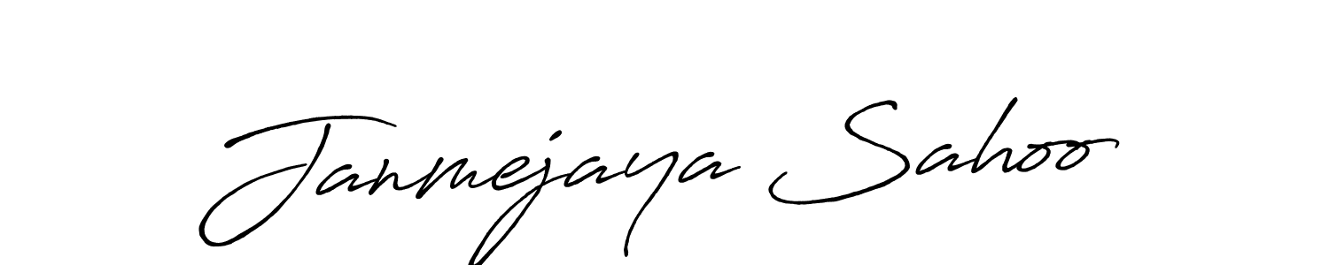 Create a beautiful signature design for name Janmejaya Sahoo. With this signature (Antro_Vectra_Bolder) fonts, you can make a handwritten signature for free. Janmejaya Sahoo signature style 7 images and pictures png