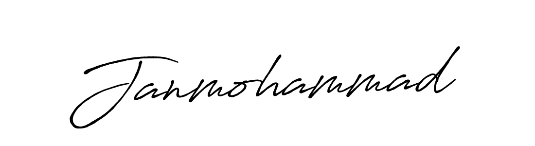 Design your own signature with our free online signature maker. With this signature software, you can create a handwritten (Antro_Vectra_Bolder) signature for name Janmohammad. Janmohammad signature style 7 images and pictures png