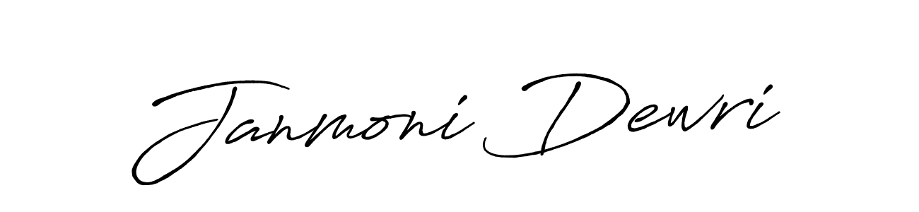 Antro_Vectra_Bolder is a professional signature style that is perfect for those who want to add a touch of class to their signature. It is also a great choice for those who want to make their signature more unique. Get Janmoni Dewri name to fancy signature for free. Janmoni Dewri signature style 7 images and pictures png