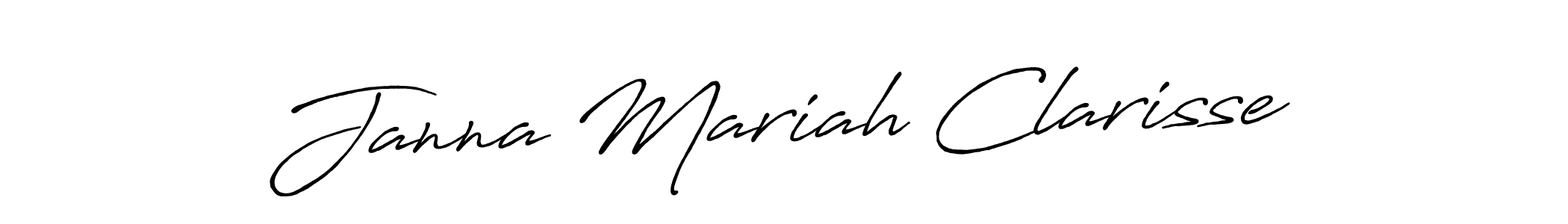 Also You can easily find your signature by using the search form. We will create Janna Mariah Clarisse name handwritten signature images for you free of cost using Antro_Vectra_Bolder sign style. Janna Mariah Clarisse signature style 7 images and pictures png