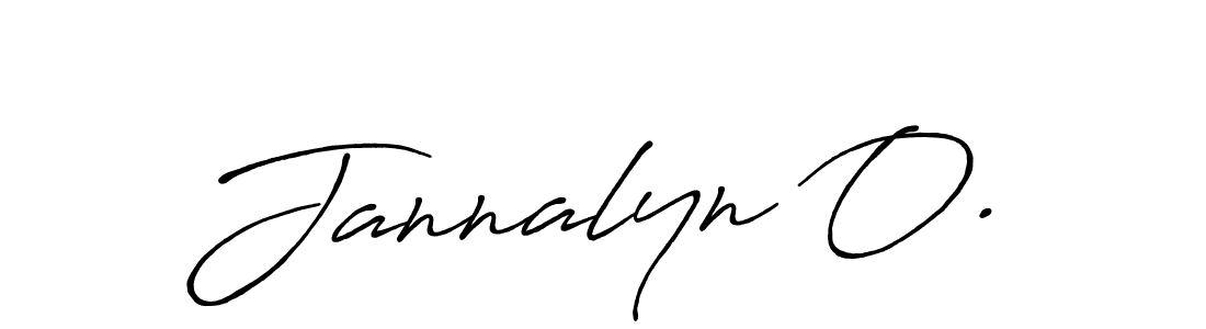 Make a beautiful signature design for name Jannalyn O.. Use this online signature maker to create a handwritten signature for free. Jannalyn O. signature style 7 images and pictures png