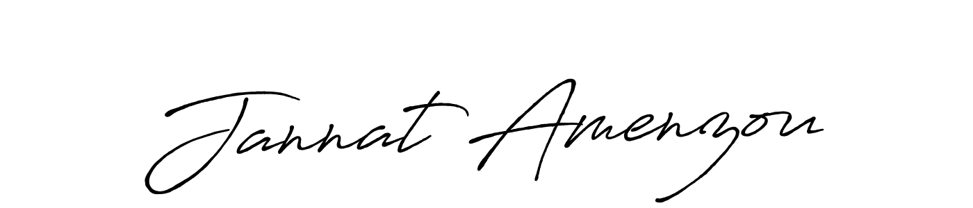 if you are searching for the best signature style for your name Jannat Amenzou. so please give up your signature search. here we have designed multiple signature styles  using Antro_Vectra_Bolder. Jannat Amenzou signature style 7 images and pictures png