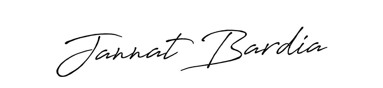 Create a beautiful signature design for name Jannat Bardia. With this signature (Antro_Vectra_Bolder) fonts, you can make a handwritten signature for free. Jannat Bardia signature style 7 images and pictures png