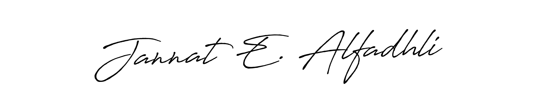 This is the best signature style for the Jannat E. Alfadhli name. Also you like these signature font (Antro_Vectra_Bolder). Mix name signature. Jannat E. Alfadhli signature style 7 images and pictures png