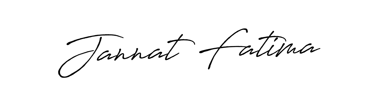 It looks lik you need a new signature style for name Jannat Fatima. Design unique handwritten (Antro_Vectra_Bolder) signature with our free signature maker in just a few clicks. Jannat Fatima signature style 7 images and pictures png