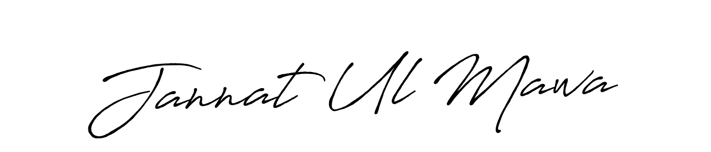 Also we have Jannat Ul Mawa name is the best signature style. Create professional handwritten signature collection using Antro_Vectra_Bolder autograph style. Jannat Ul Mawa signature style 7 images and pictures png