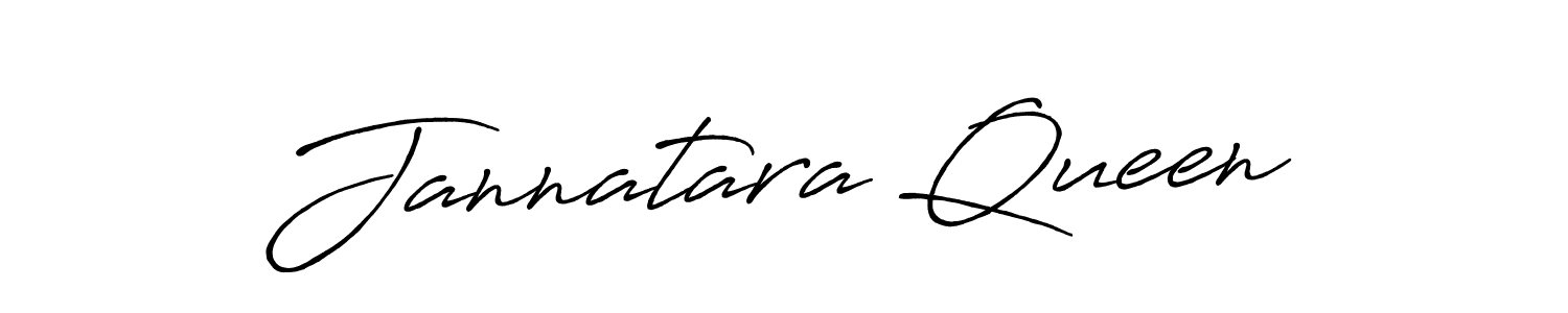 Make a beautiful signature design for name Jannatara Queen. With this signature (Antro_Vectra_Bolder) style, you can create a handwritten signature for free. Jannatara Queen signature style 7 images and pictures png